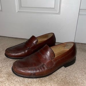 Johnston & Murphy Mens Brown Leather Loafers Mens 9.5US
